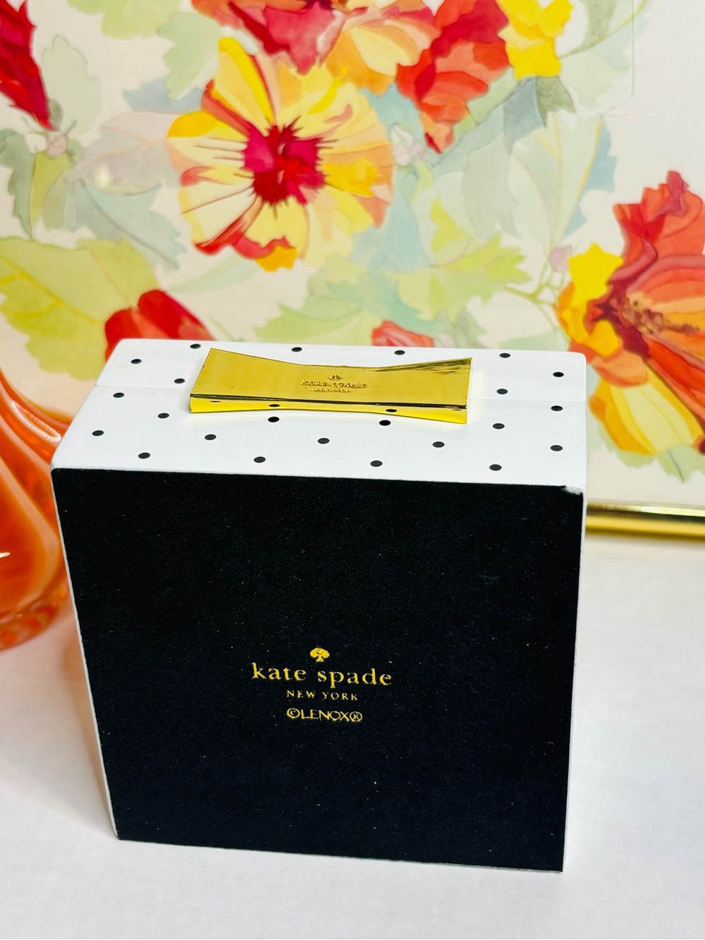 kate spade Jewelry Box with Gold Bow - Picture 3 of 6